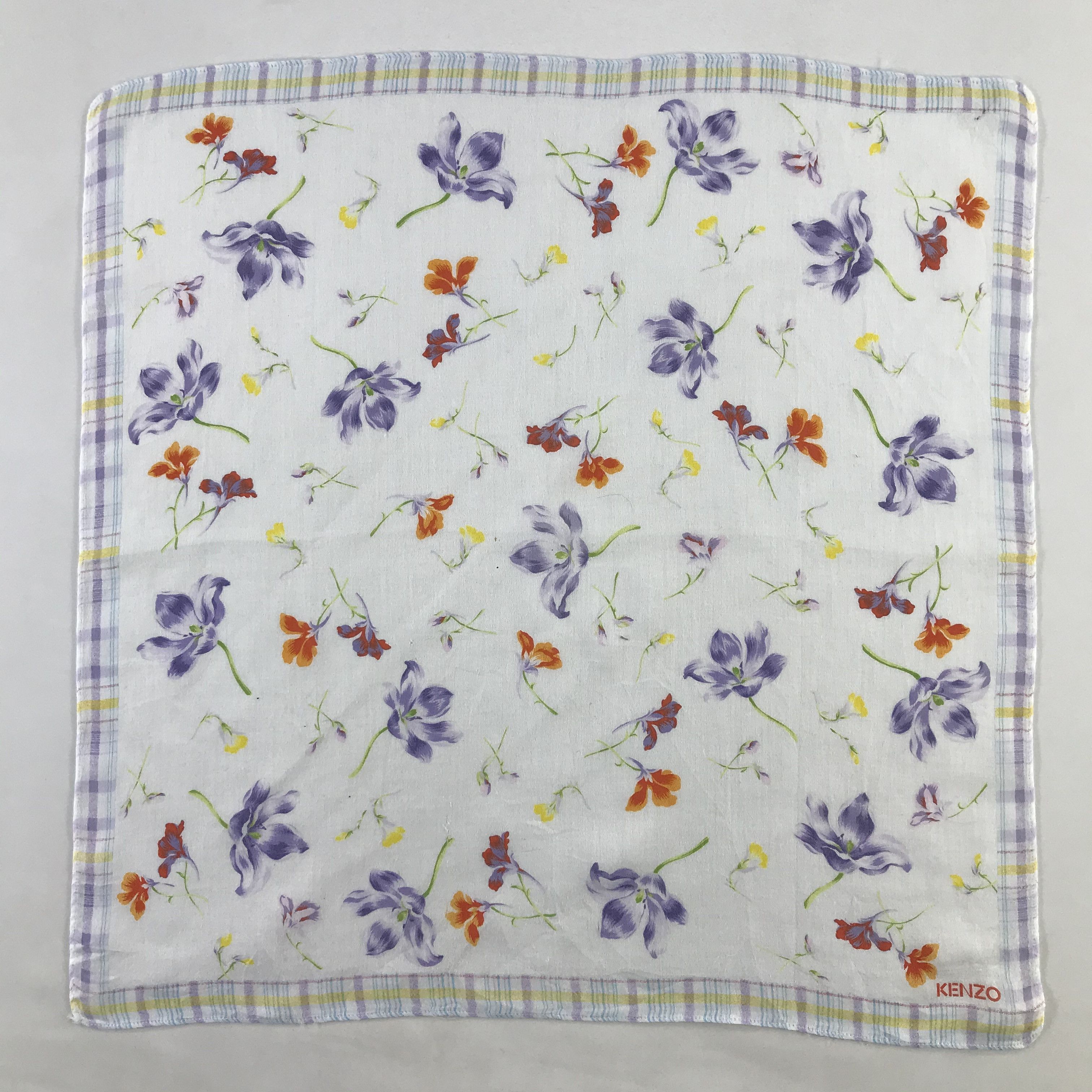 Kenzo × Vintage Kenzo Bandana / Handkerchief / Neckerchief - S1049 Size ONE SIZE - 1 Thumbnail