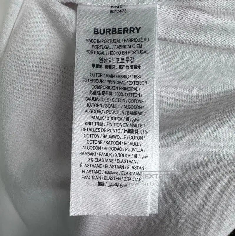 Burberry Burberry White Cotton Short Sleeve T-Shirt. Size XXS / US 00 / IT 34 - 5 Thumbnail