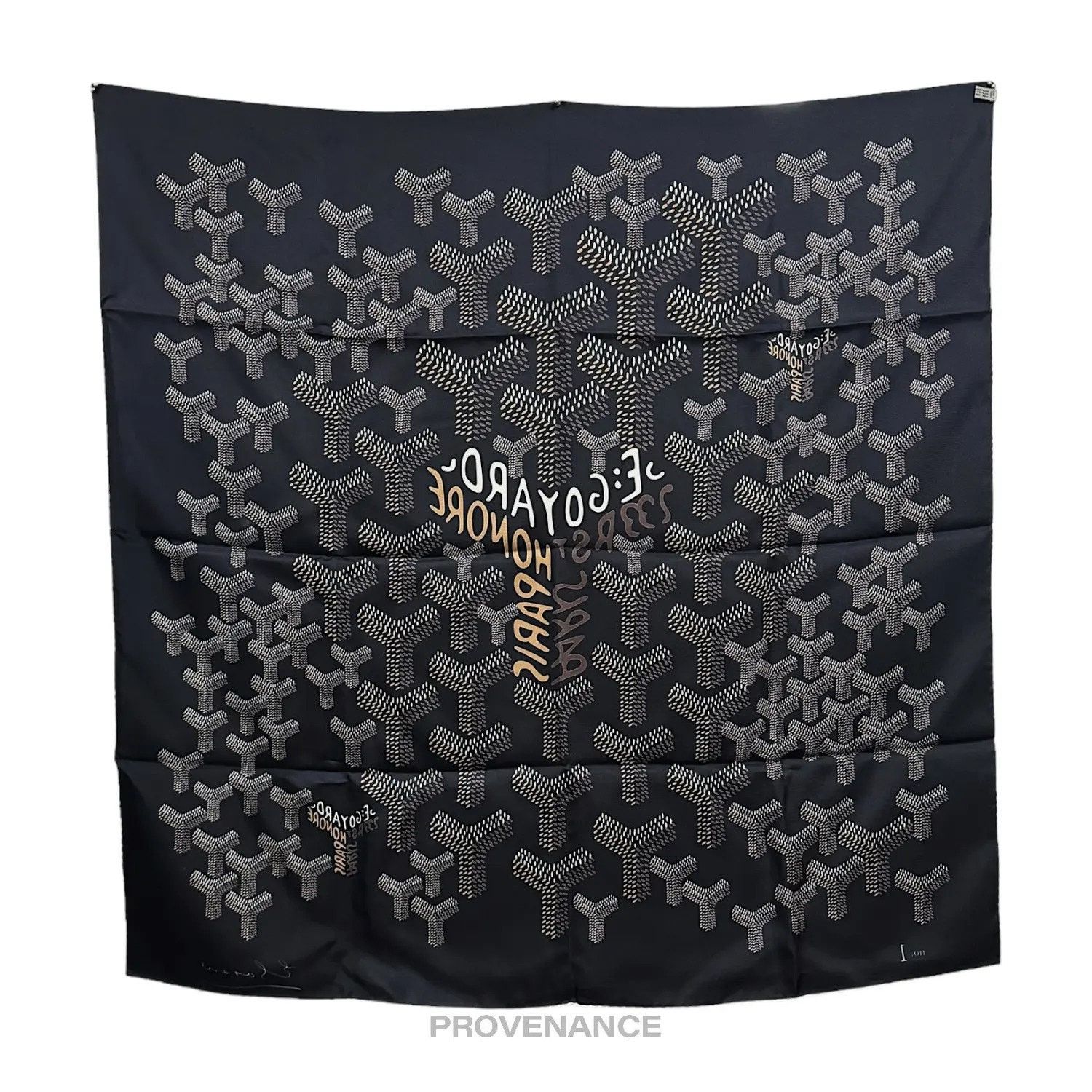 Goyard 🔴 Goyard Scarf - Black Tan Size ONE SIZE - 2 Thumbnail