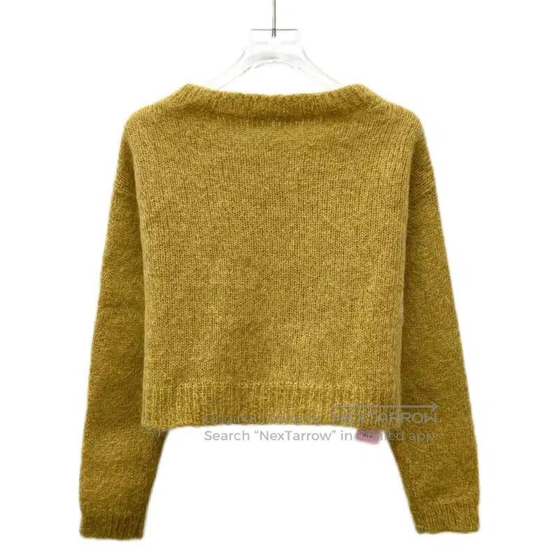Miu Miu Miu Miu Brown Mohair Women's Cardigan . Size S / US 4 / IT 40 - 2 Thumbnail