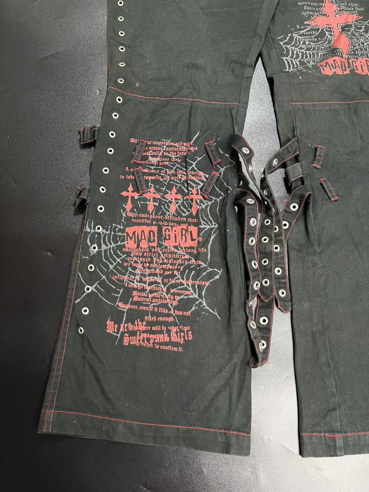 If Six Was Nine Japanese Flare Mad punk bondage Size US 31 - 4 Thumbnail