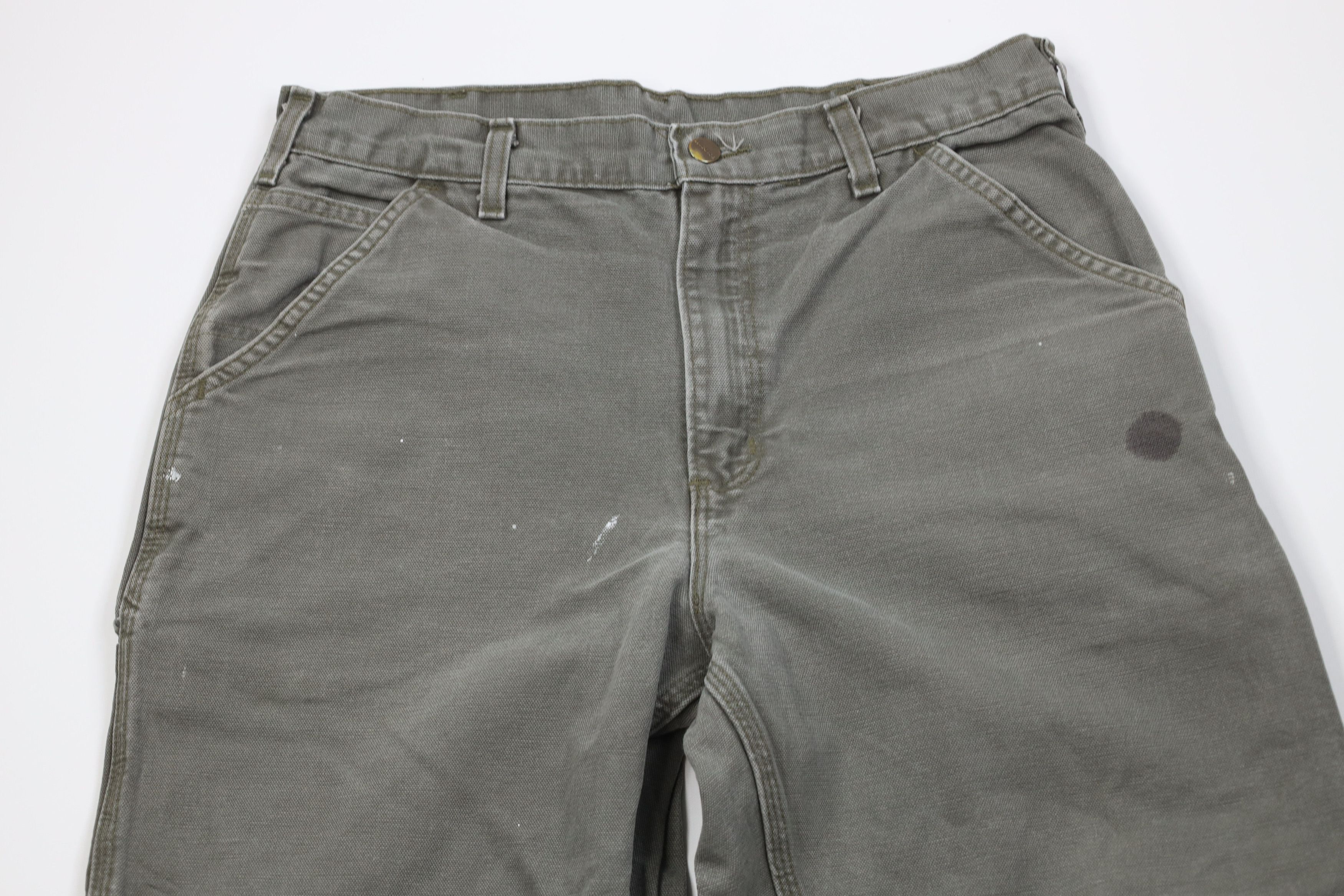 Carhartt Vintage Y2K Carhartt Relaxed Dungaree Wide Leg Pants Green Size US 34 / EU 50 - 2 Thumbnail