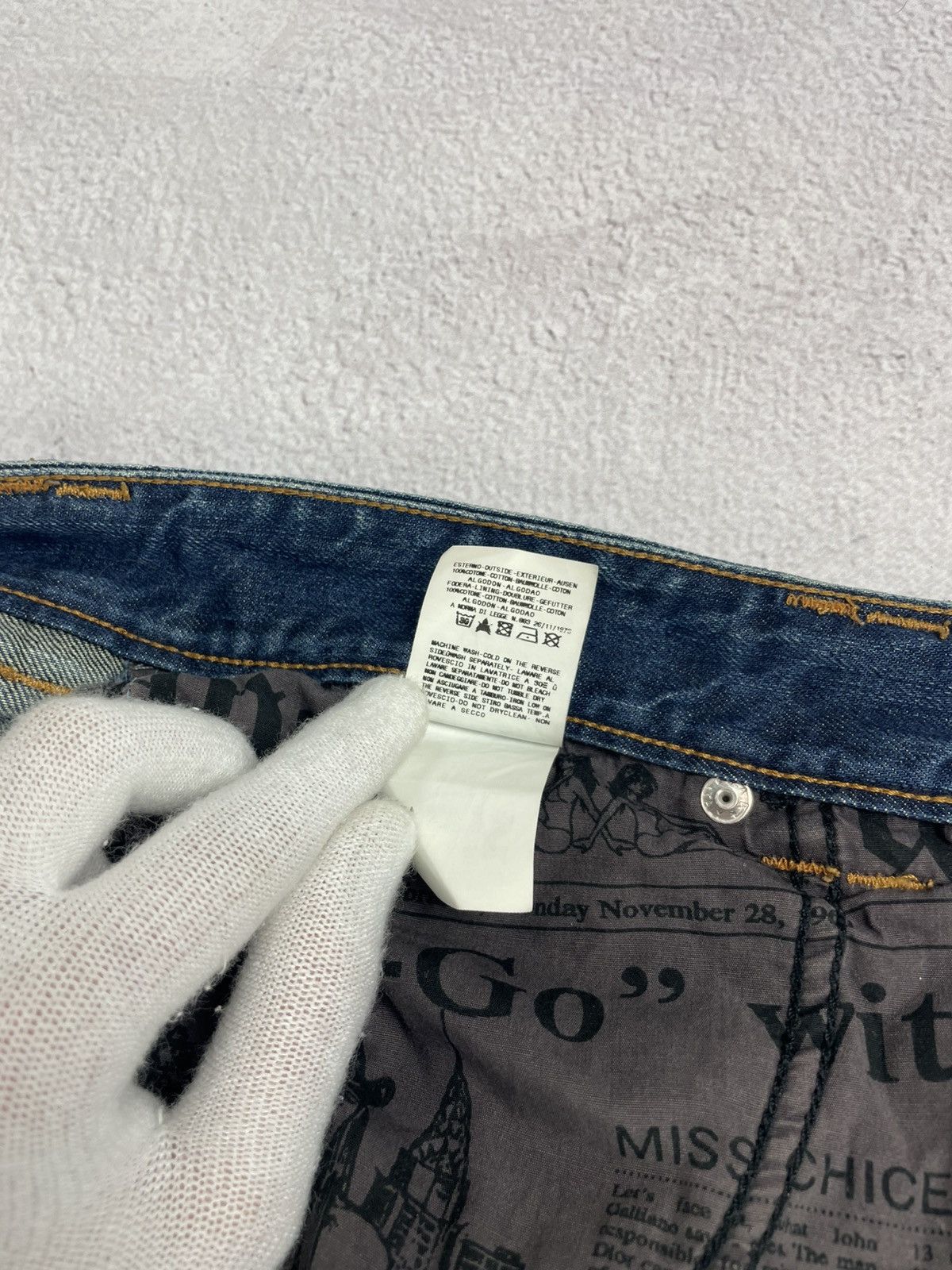 John Galliano × Vintage John Galliano Mens Vintage Pants Jeans Blue Size 32/46 Size US 32 / EU 48 - 10 Thumbnail