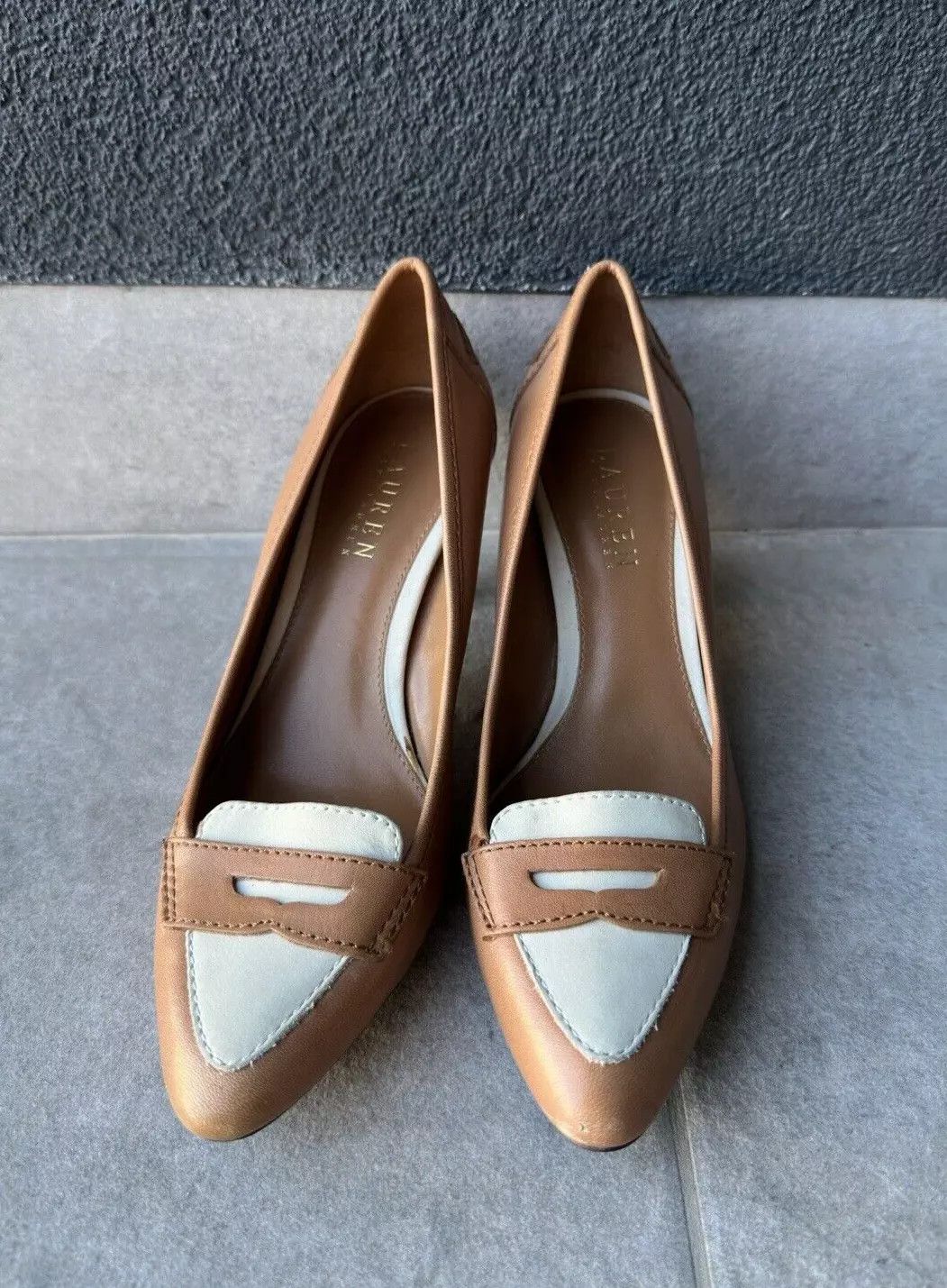 Polo Ralph Lauren Lauren Polo Ralph Lauren Heels Leathers Brown Shoes Size US 7 / IT 37 - 2 Thumbnail