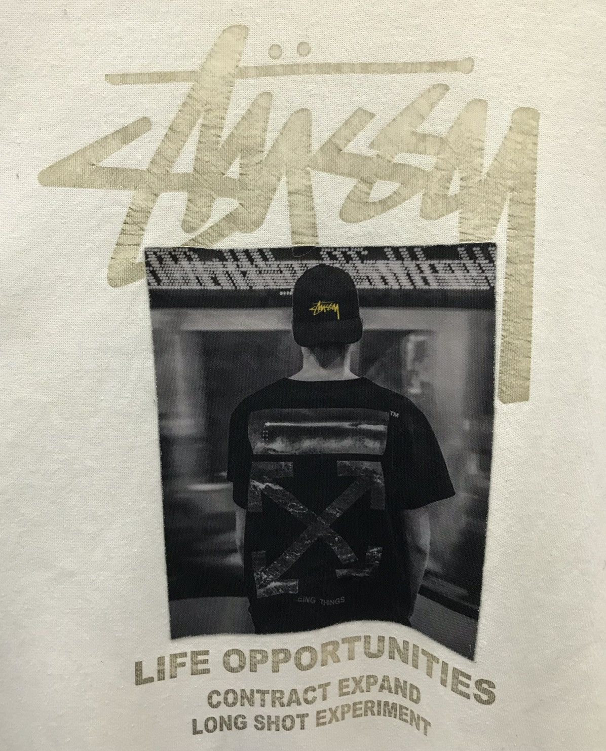 Stussy × Vintage Vintage Stussy Life Opportunities Sweatshirt Size US L / EU 52-54 / 3 - 3 Thumbnail