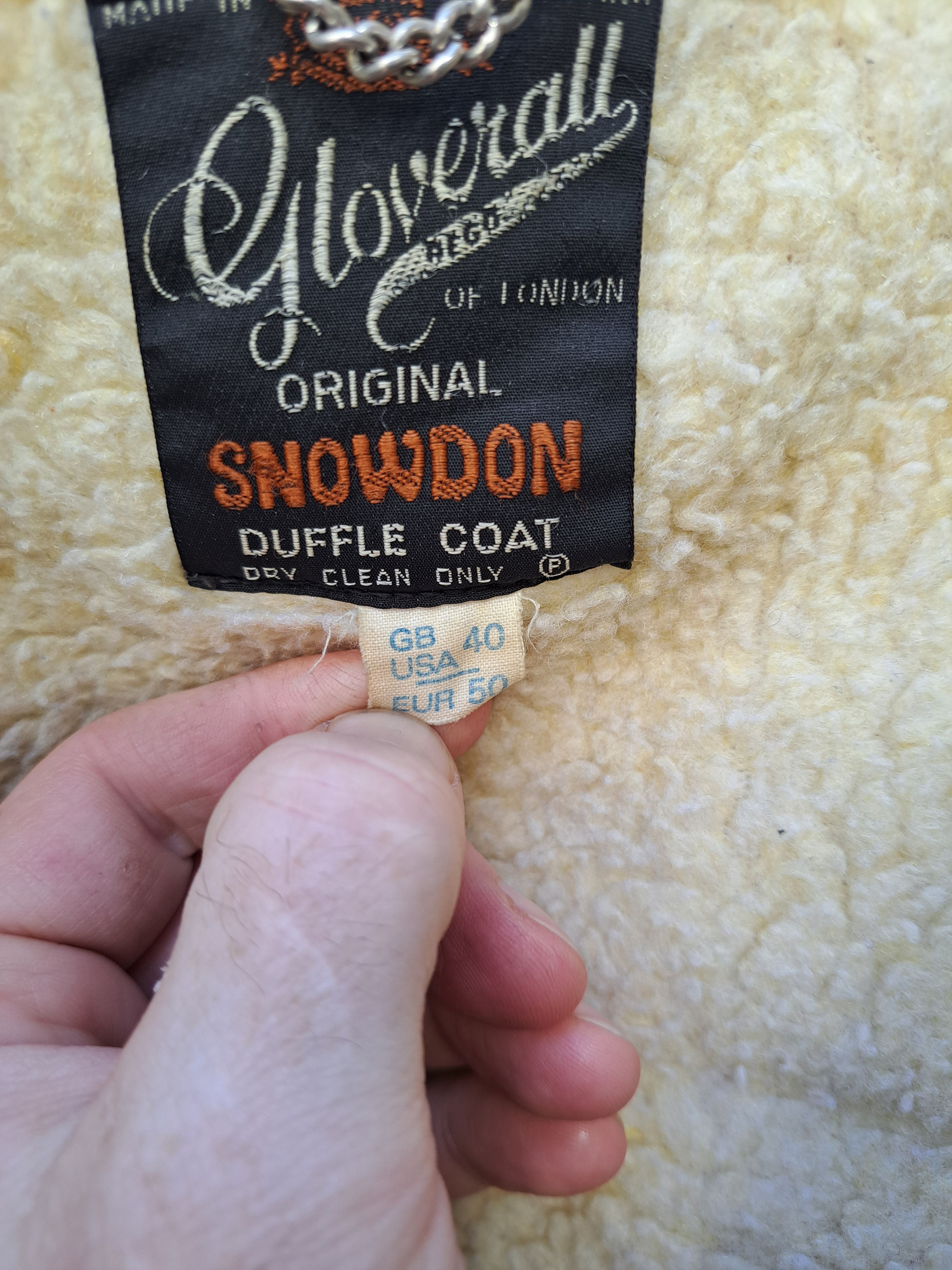 Gloverall Snowdon Pile lined Corduroy duffle Size US XL / EU 56 / 4 - 5 Thumbnail