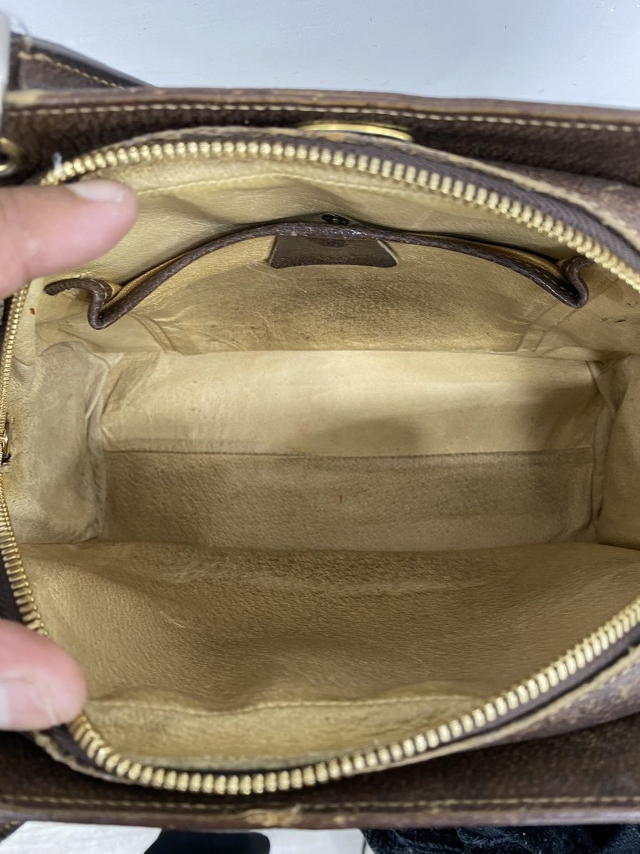 Gucci Vintage gucci monogram leather handbag Size ONE SIZE - 11 Thumbnail