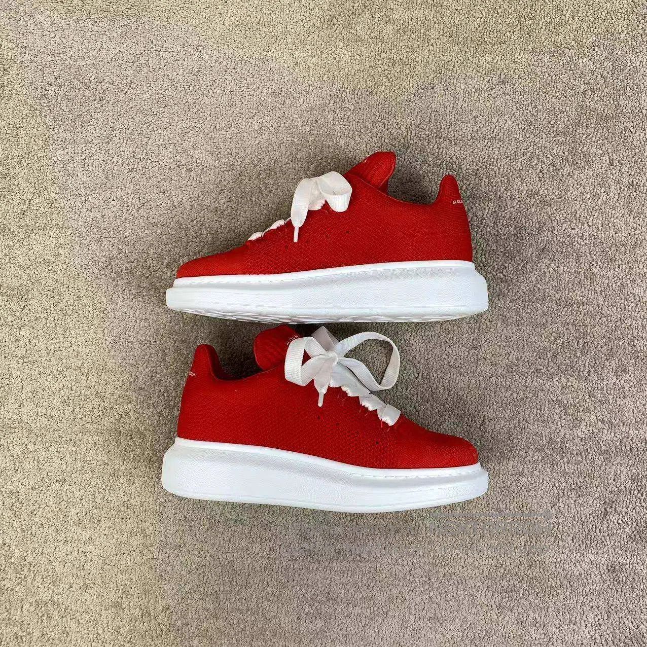Alexander McQueen Alexander Mcqueen Red and white platform white shoes| Size US 7 / IT 37 - 3 Thumbnail