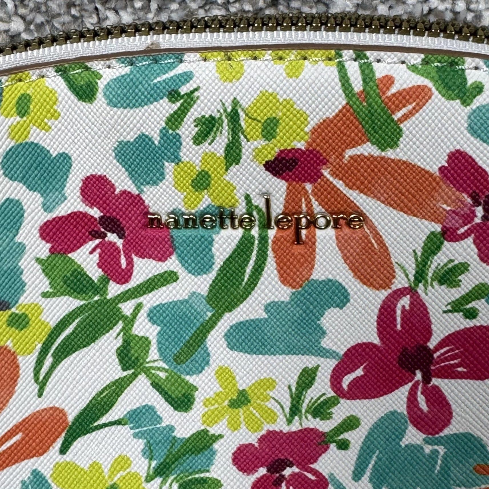 Nanette Lepore Nanette Lepore Crossbody Bag Small Floral Faux Leather Chain Strap Spring Summer Size ONE SIZE - 3 Thumbnail