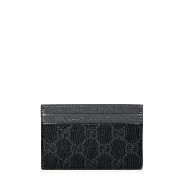 Gucci Men'S Gg Monogram Canvas Card Holder Size ONE SIZE - 2 Thumbnail