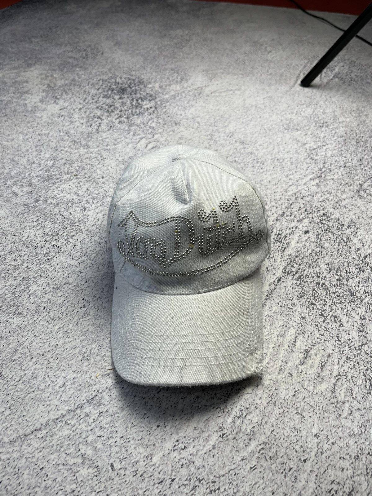 Other Vintage Von Dutch White Denim Hat Celebrity Worn Size ONE SIZE - 2 Thumbnail