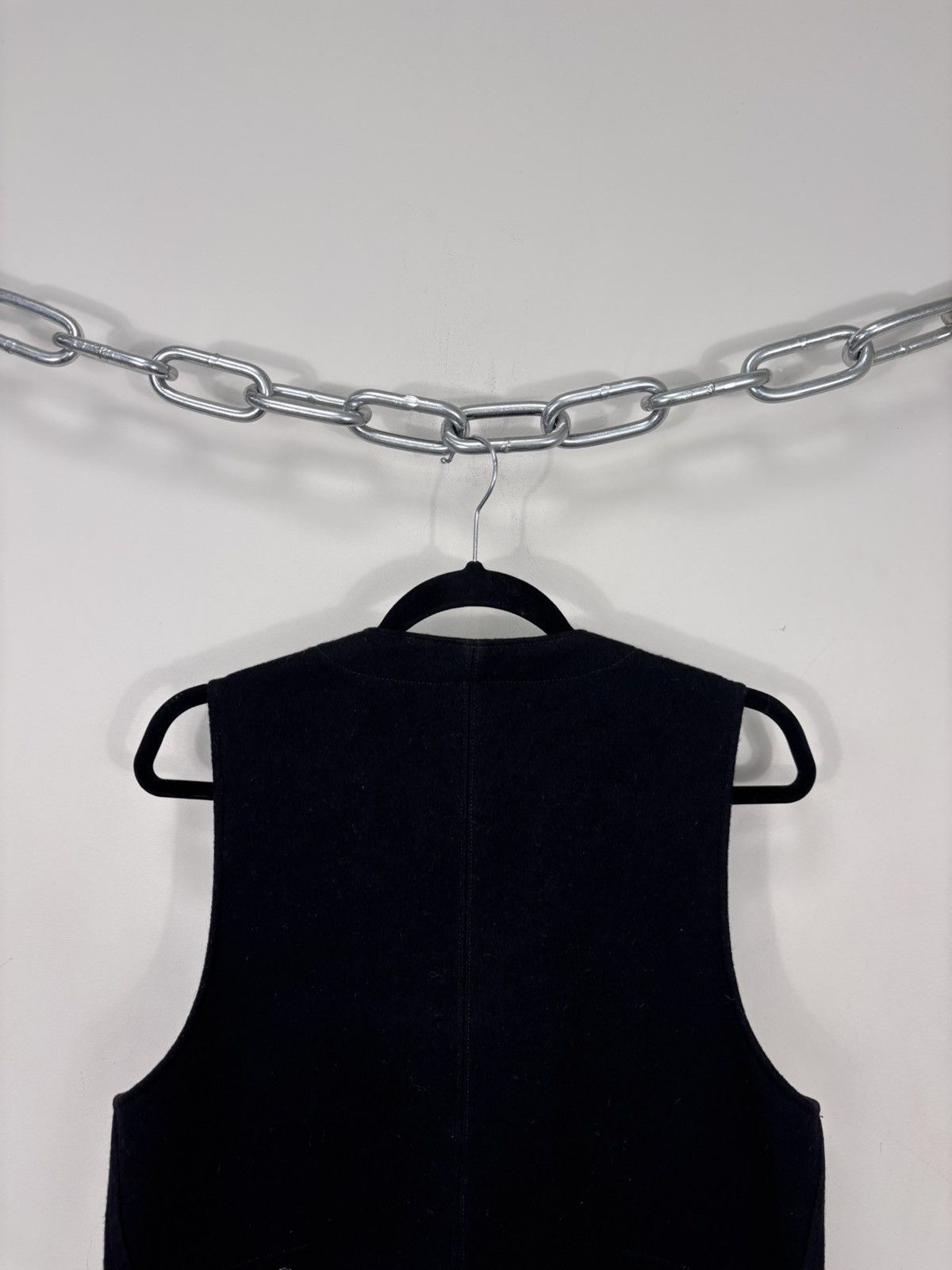 Rising Sun & Co. Rising Sun & Co Men’s Black Wool Vest Gilet Jacket Size US M / EU 48-50 / 2 - 13 Thumbnail