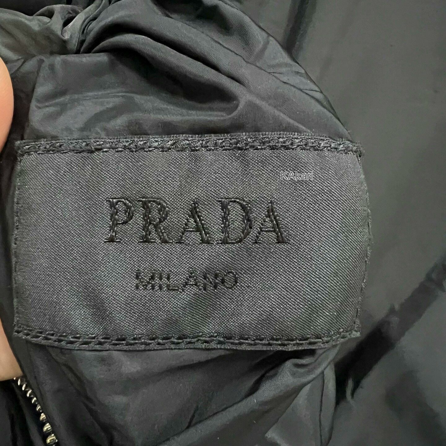 Prada PRADA Black Nylon Double-Sided Coat Size US XL / EU 56 / 4 - 4 Thumbnail