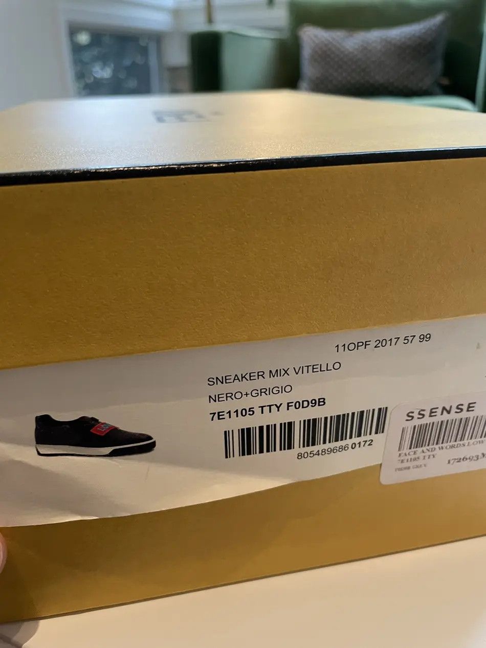 Fendi Fendi "Love Fendi" Leather Slip-On Sneakers Size US 10 / EU 43 - 10 Thumbnail