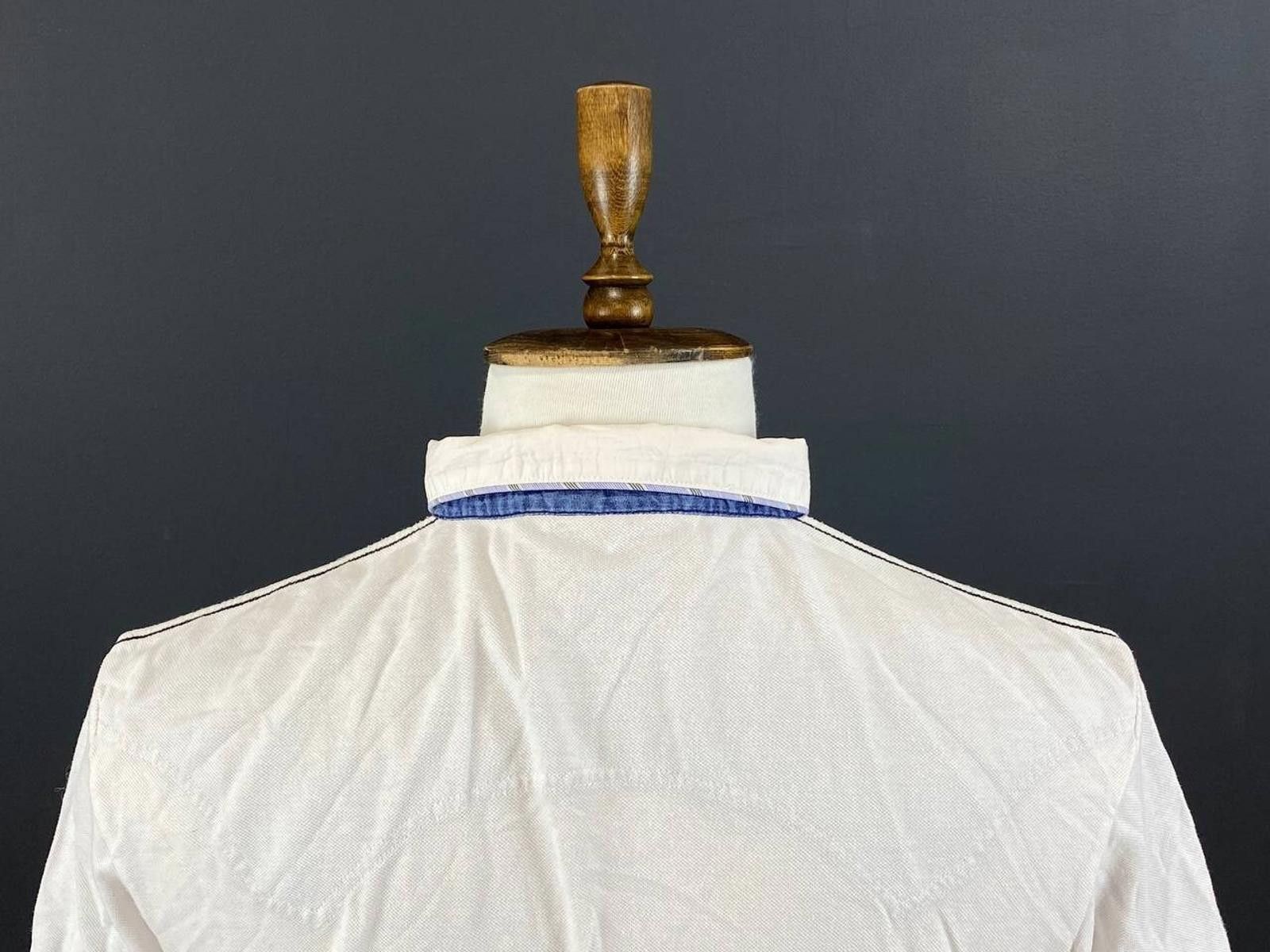 Von Dutch Von Dutch White 100% Cotton Collared Popover Polo Shirt Size US M / EU 48-50 / 2 - 9 Thumbnail