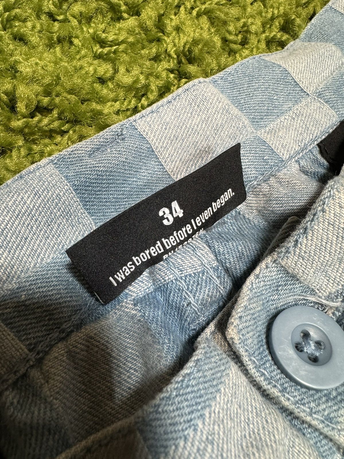 Pleasures Pleasures Checkered Denim Pants Size US 34 / EU 50 - 5 Thumbnail