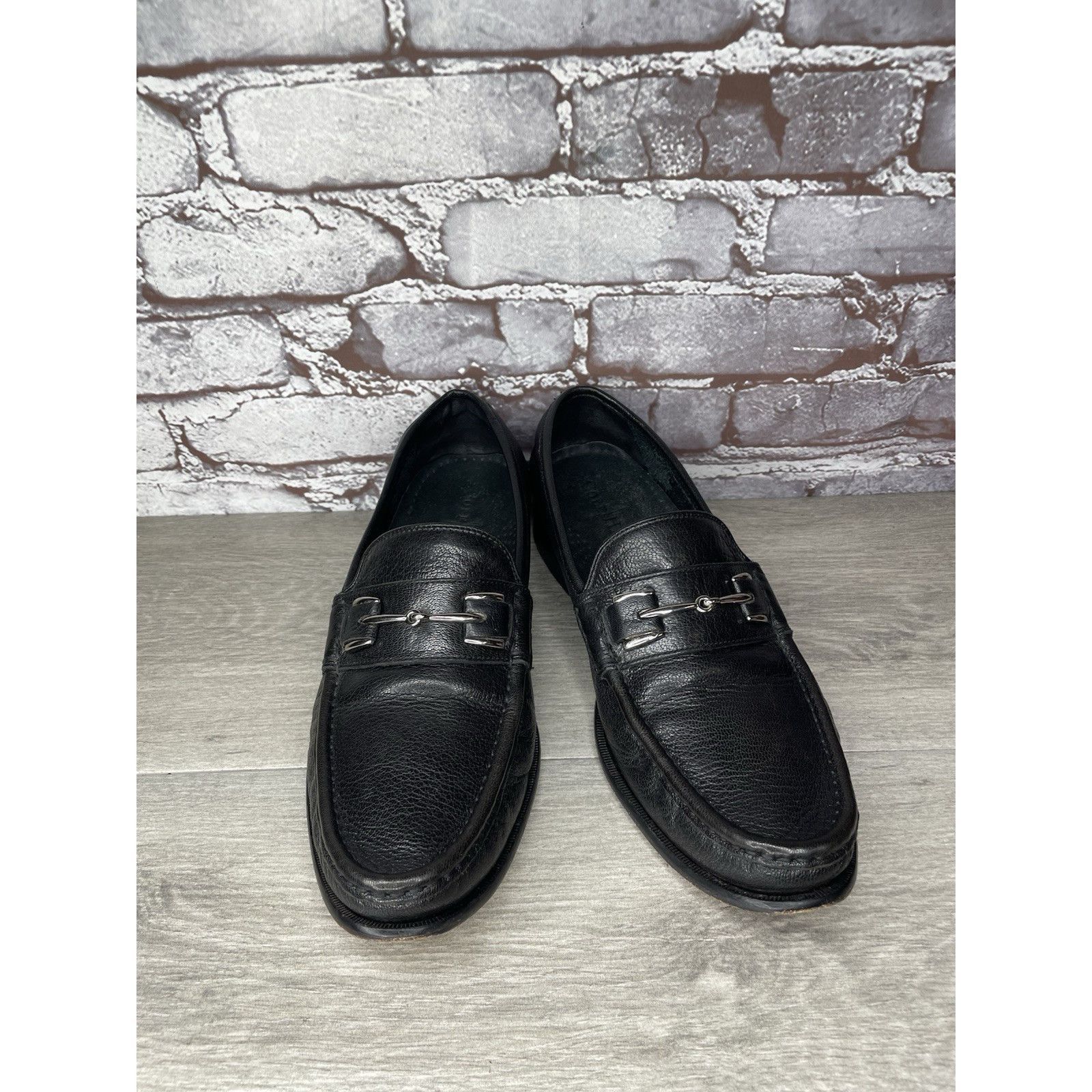 Cole Haan COLE HAAN Black Leather Air Horsebit Classic Loafers Dress M Size US 10 / EU 43 - 17 Thumbnail