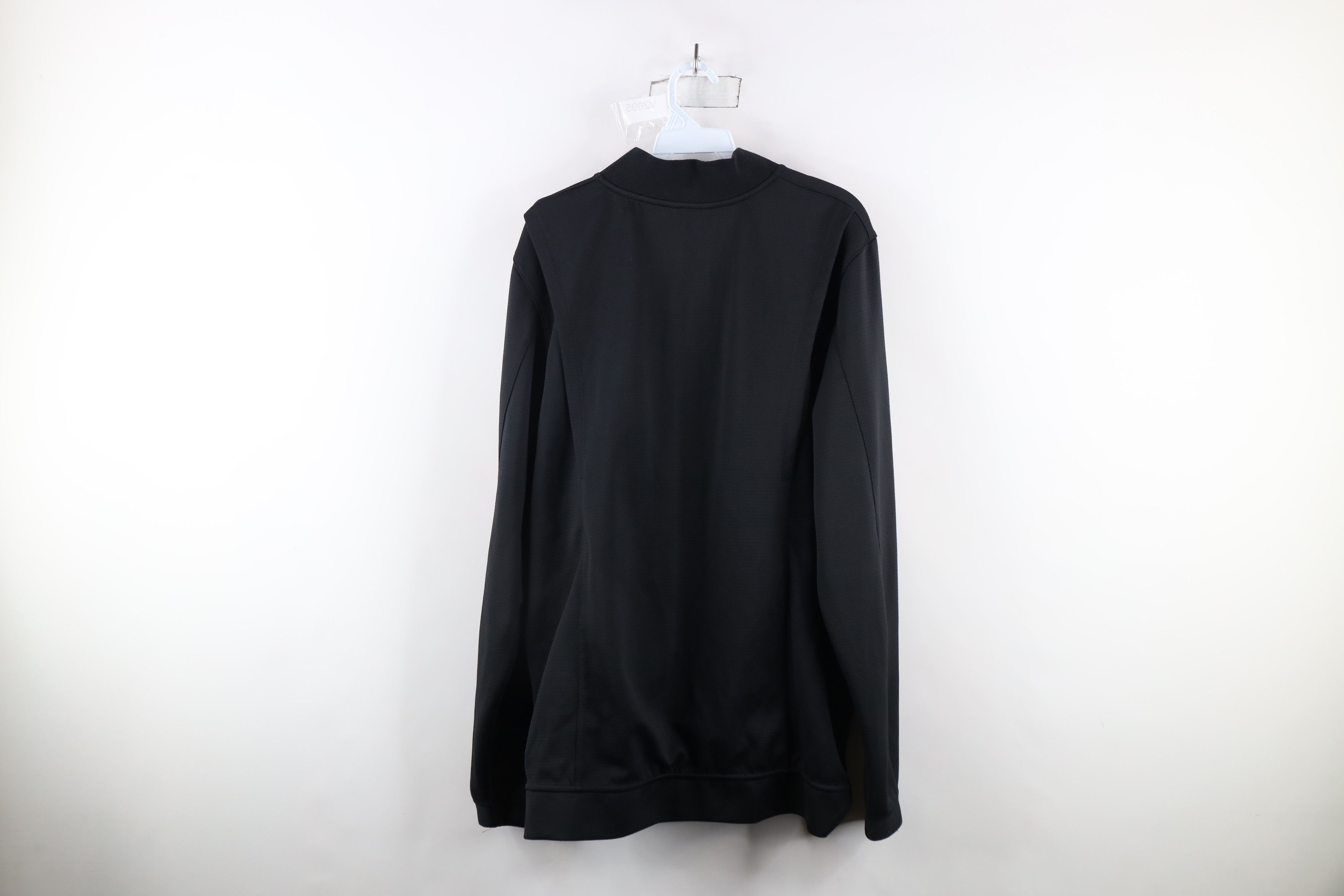 Nike × Vintage Nike Scott Mini Swoosh Knit Full Zip Bomber Jacket Black Size US XL / EU 56 / 4 - 13 Thumbnail