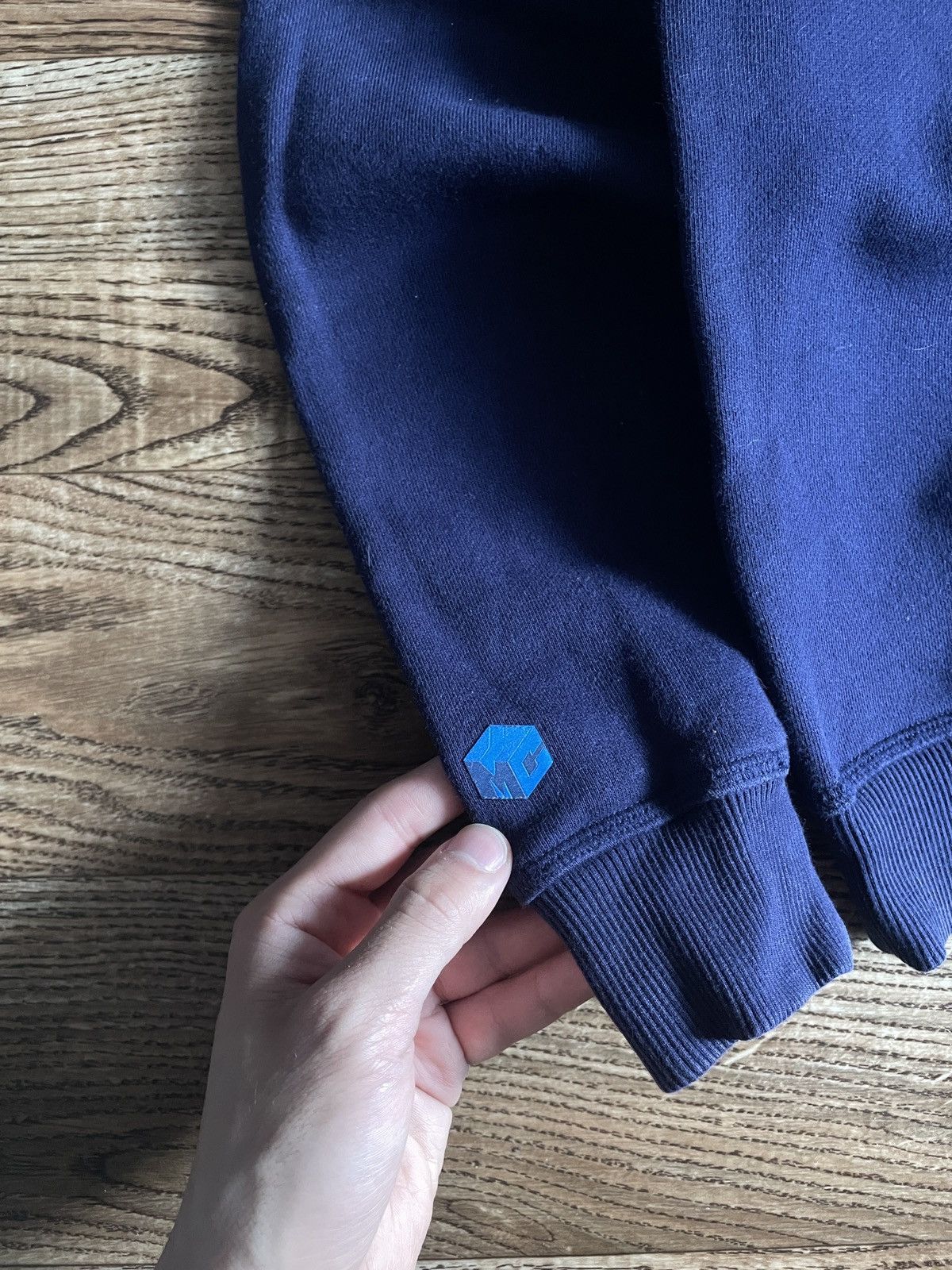 Japanese Brand YMC blue sweatshirt vintage 90s streetwear Y2K big logo Size US M / EU 48-50 / 2 - 4 Thumbnail