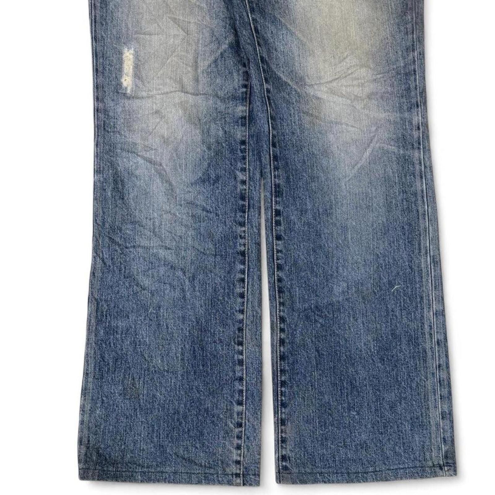 True Religion JAPANESE VINTAGE BIG TRAIN OSAKA BOOTCUT STYLE DENIM JEANS Size US 32 / EU 48 - 2 Thumbnail