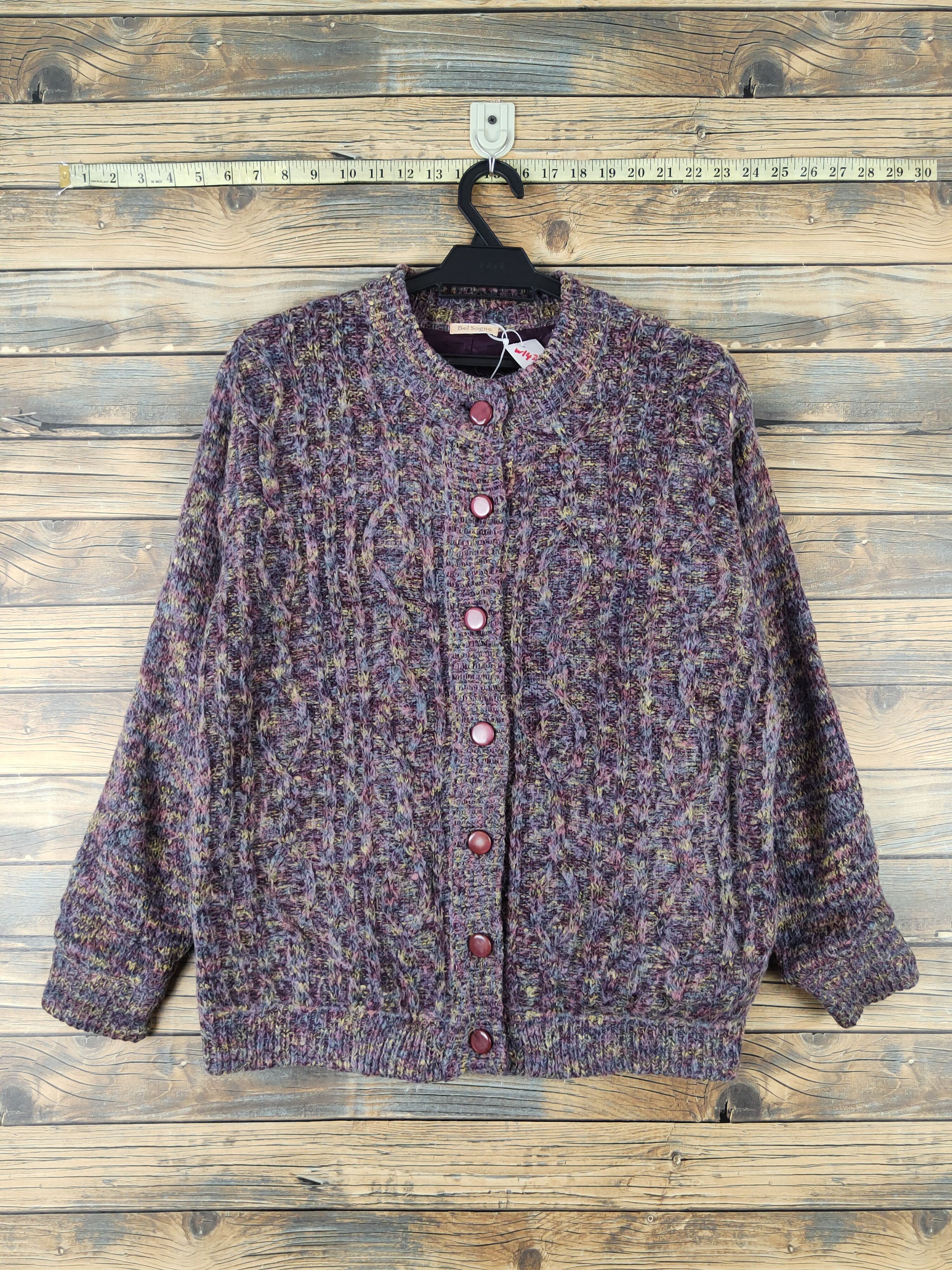 Japanese Brand × Vintage Bel Sogno Purple Knitwear Sweaters #W1439 Size S / US 4 / IT 40 - 1 Thumbnail