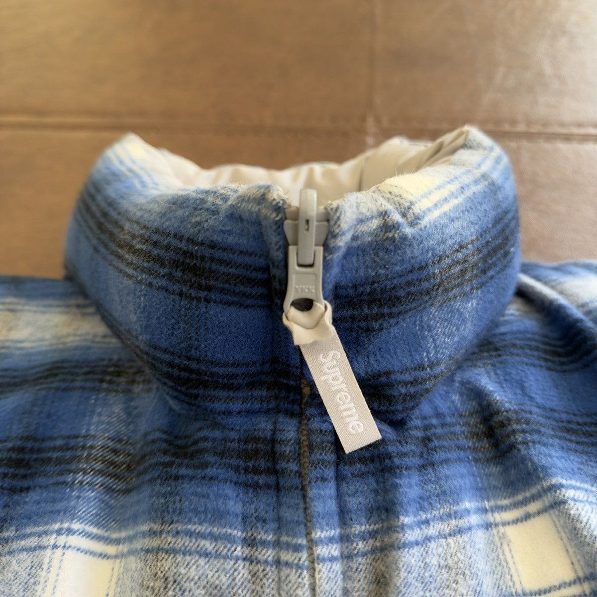 Supreme FW2022 Flannel Reversible Down Puffer Jacket Size US M / EU 48-50 / 2 - 4 Thumbnail