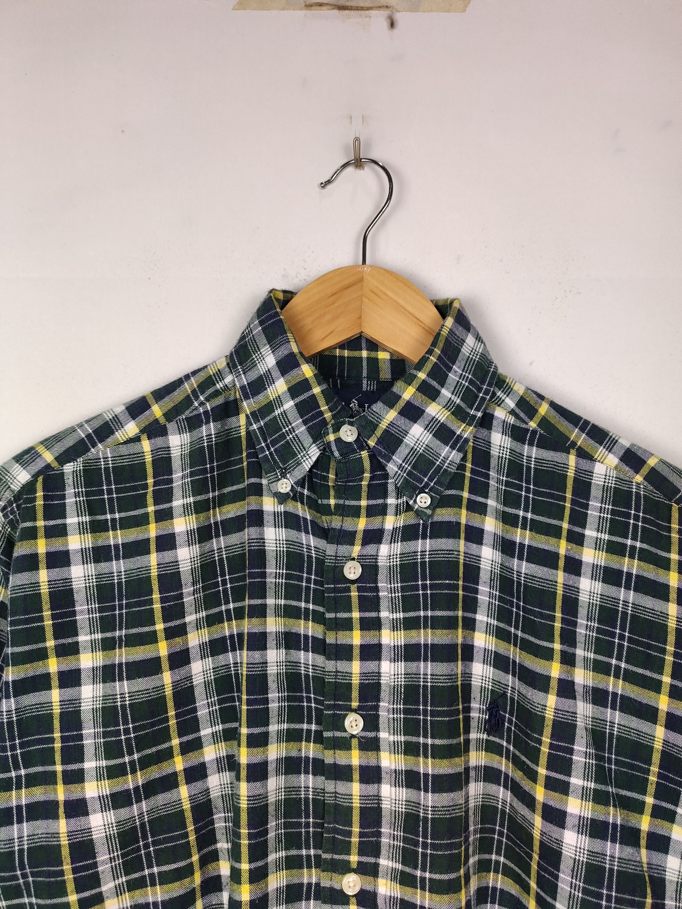 Polo Ralph Lauren × Vintage Vintage Polo Ralph Lauren Flannel Shirt Size US L / EU 52-54 / 3 - 2 Thumbnail