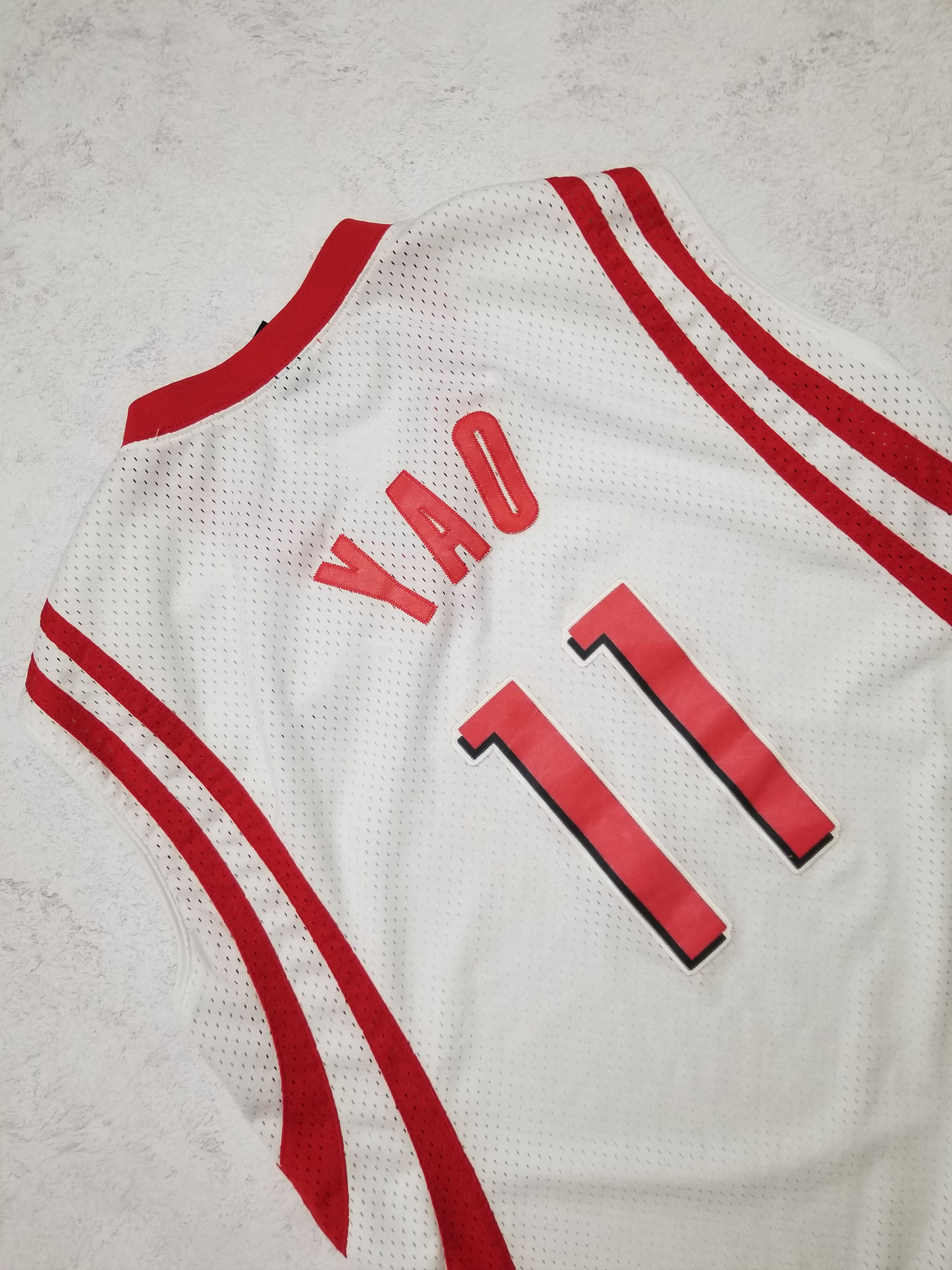 Nike Vintage Houston Rockets Yao Ming 11 White Swingman Jersey Size US XL / EU 56 / 4 - 12 Thumbnail