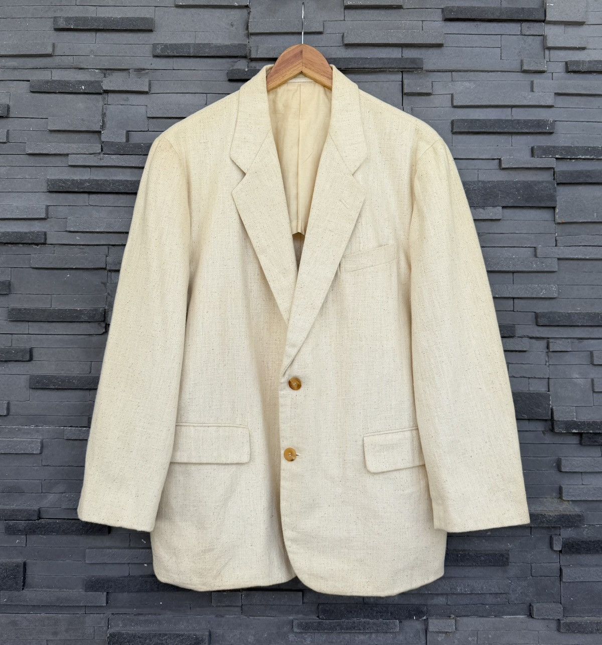 Comme des Garcons Homme Plus AD1990 Vintage Comme des Garçons Homme Plus Canvas Blazer Size US M / EU 48-50 / 2 - 1 Thumbnail
