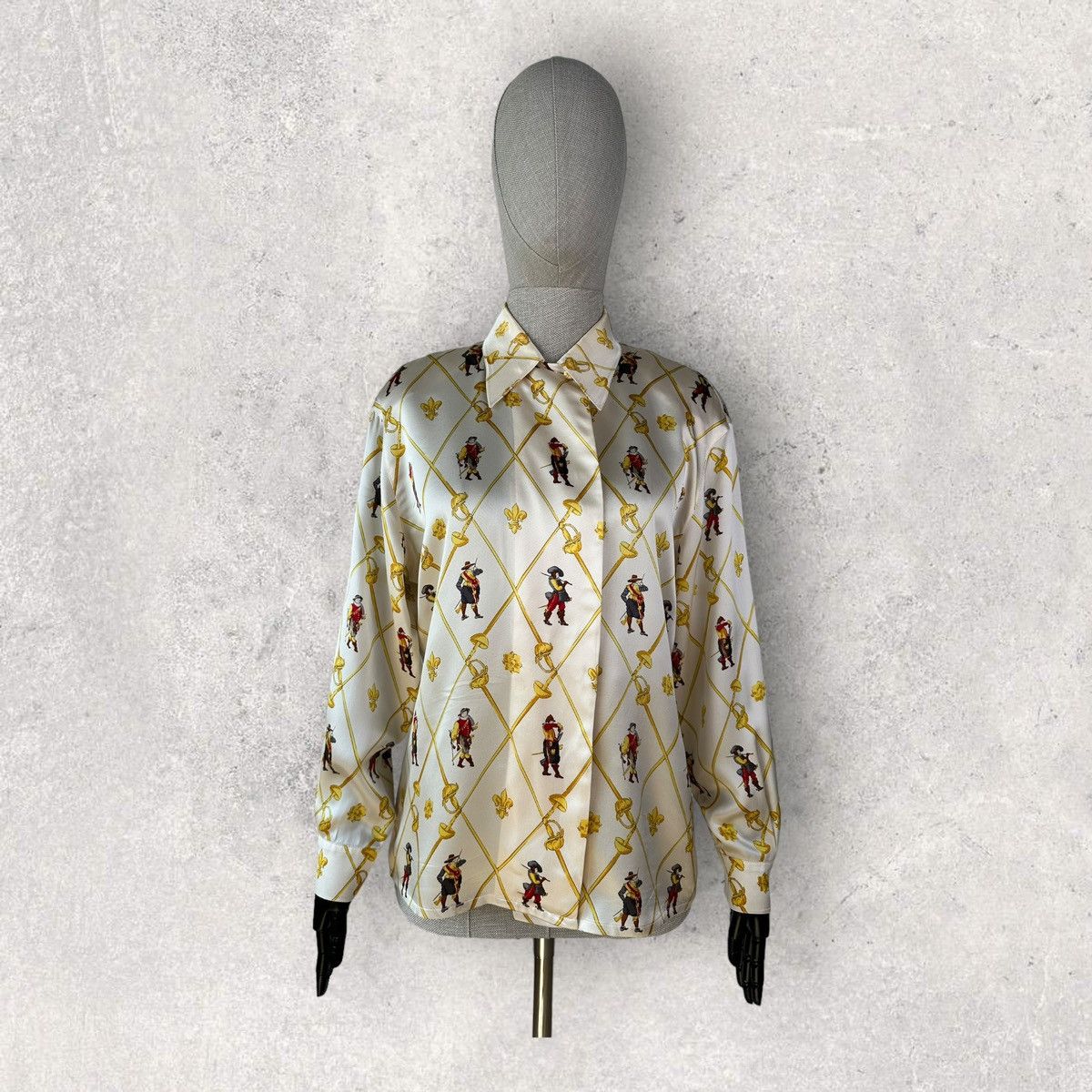 Escada Vintage ESCADA Margaretha Ley 100% Silk Musketeer Shirt Size XS / US 0-2 / IT 36-38 - 1 Thumbnail