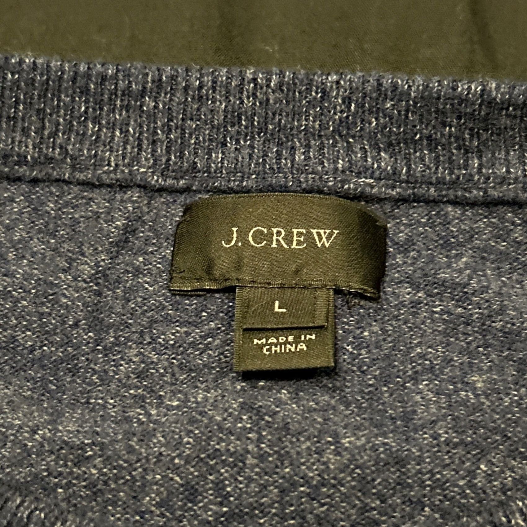 J.Crew J.CREW Men’s L Navy Blue Cotton Long Sleeve Shirt Pullover Knit Crew Neck Regular Size L Adults Mens Size US L / EU 52-54 / 3 - 2 Thumbnail