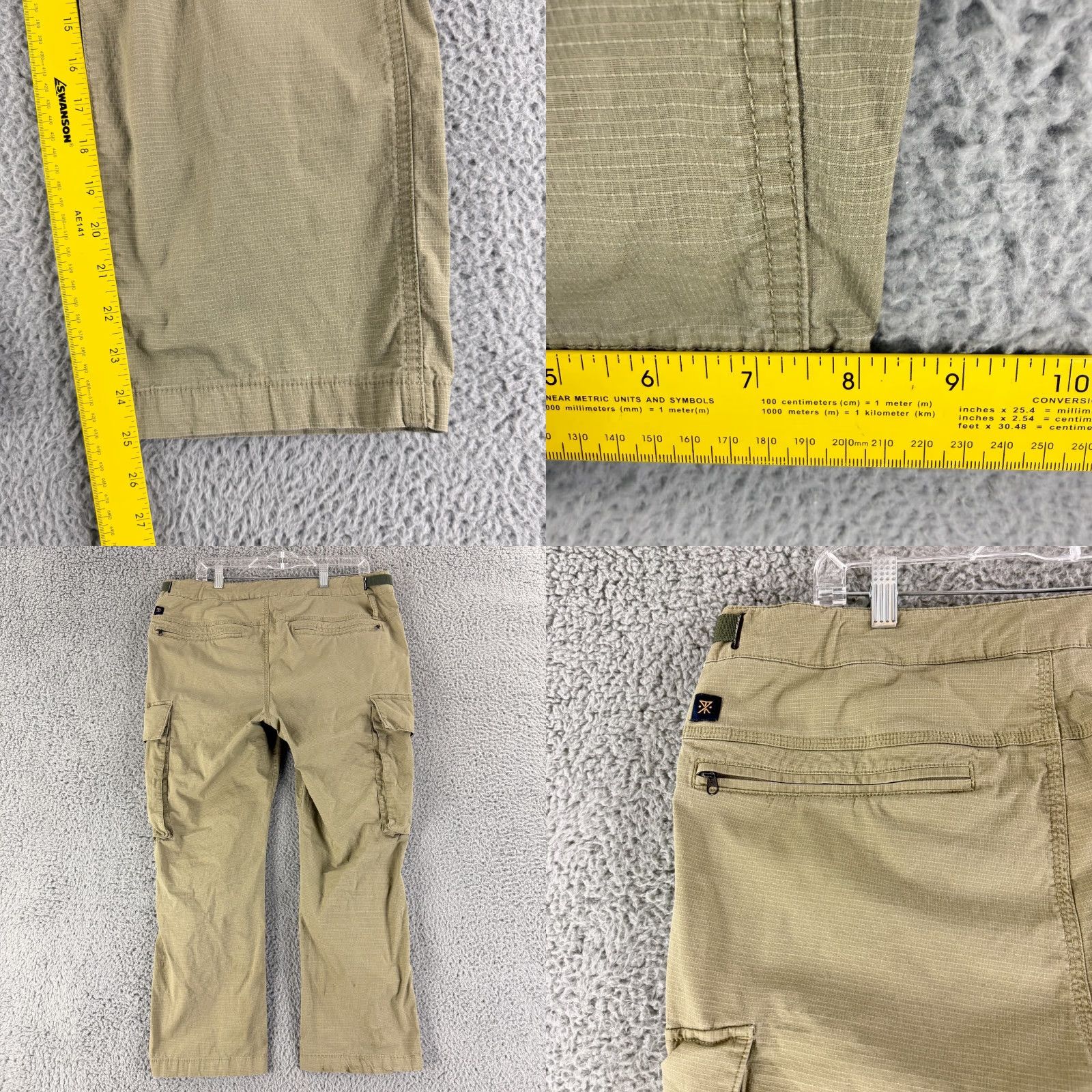 Roark Roark Campover Cargo Pants Mens Size 36 Green Belted Straight Leg Outdoors Hike Size US 36 / EU 52 - 8 Thumbnail
