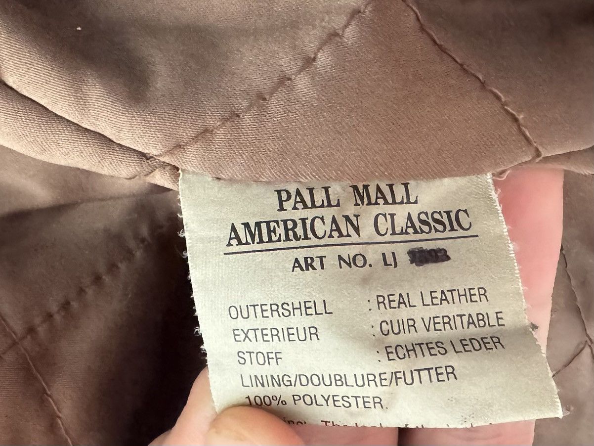 Vintage Vintage 90s Pall Mall Leather Brown Vest Jacket Size US M / EU 48-50 / 2 - 9 Thumbnail
