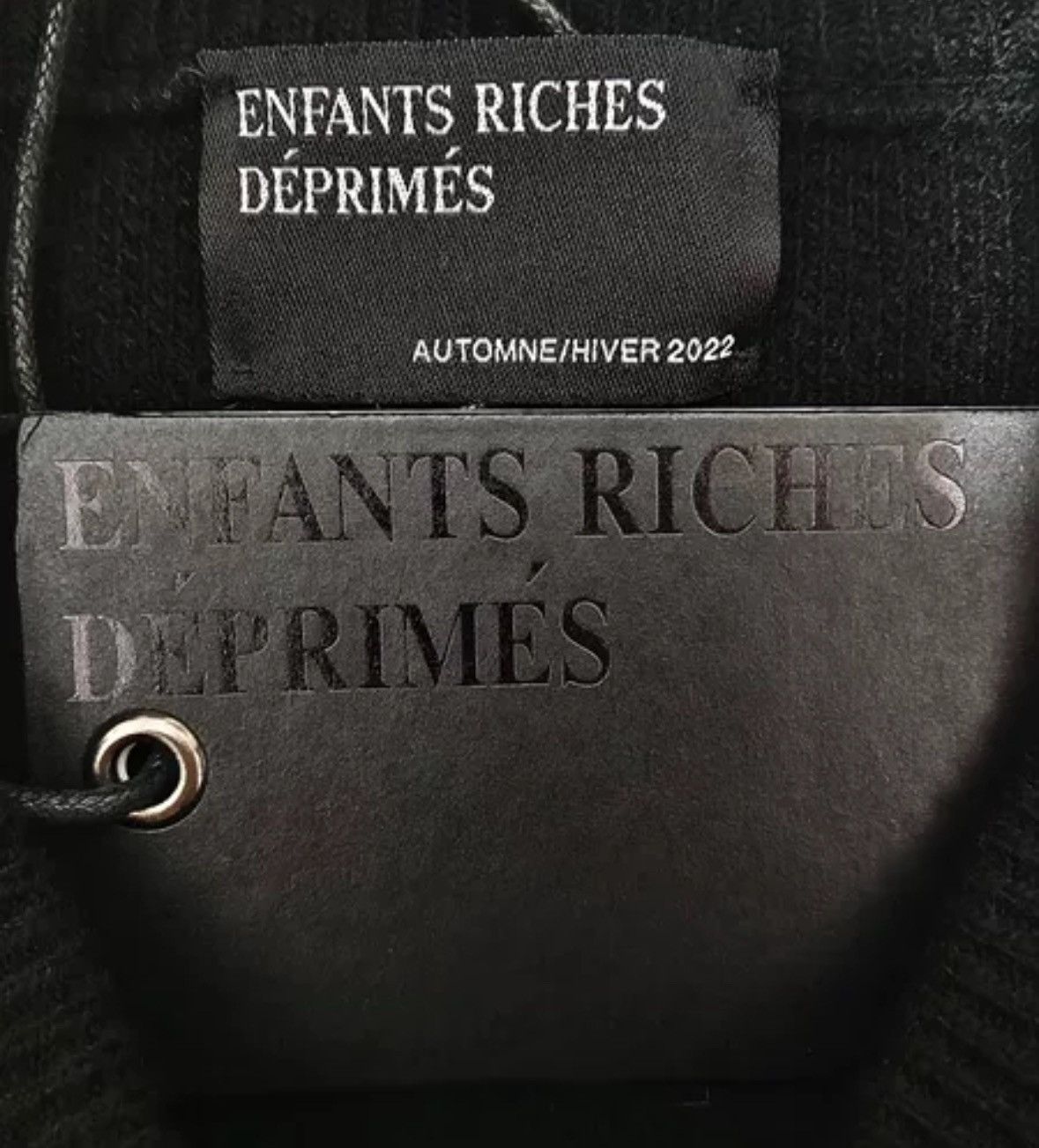 Enfants Riches Deprimes Enfants Riches Deporimes Black and White Wool Sweater Size US L / EU 52-54 / 3 - 4 Thumbnail