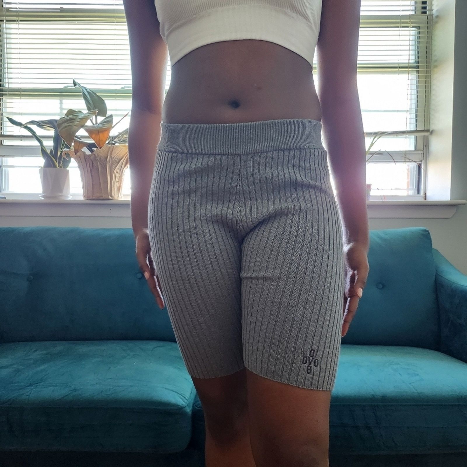October's Very Own OVO-Ribbed Knit bike shorts Size 23" - 2 Thumbnail
