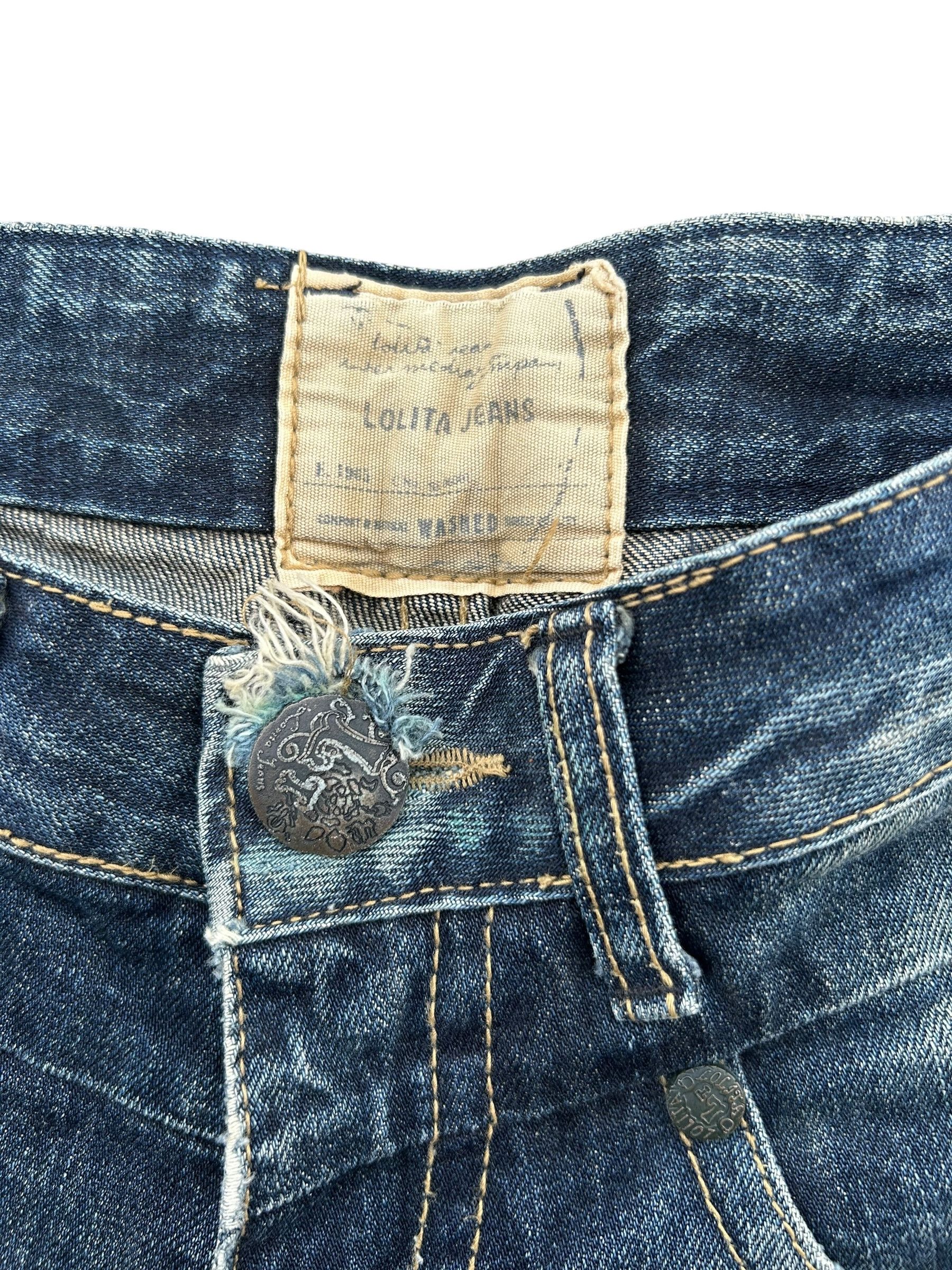 Japanese Brand × Kapital × Vintage Flare Lolita Male Japanese Punk Bondage Denim Jeans Size US 29 - 5 Thumbnail