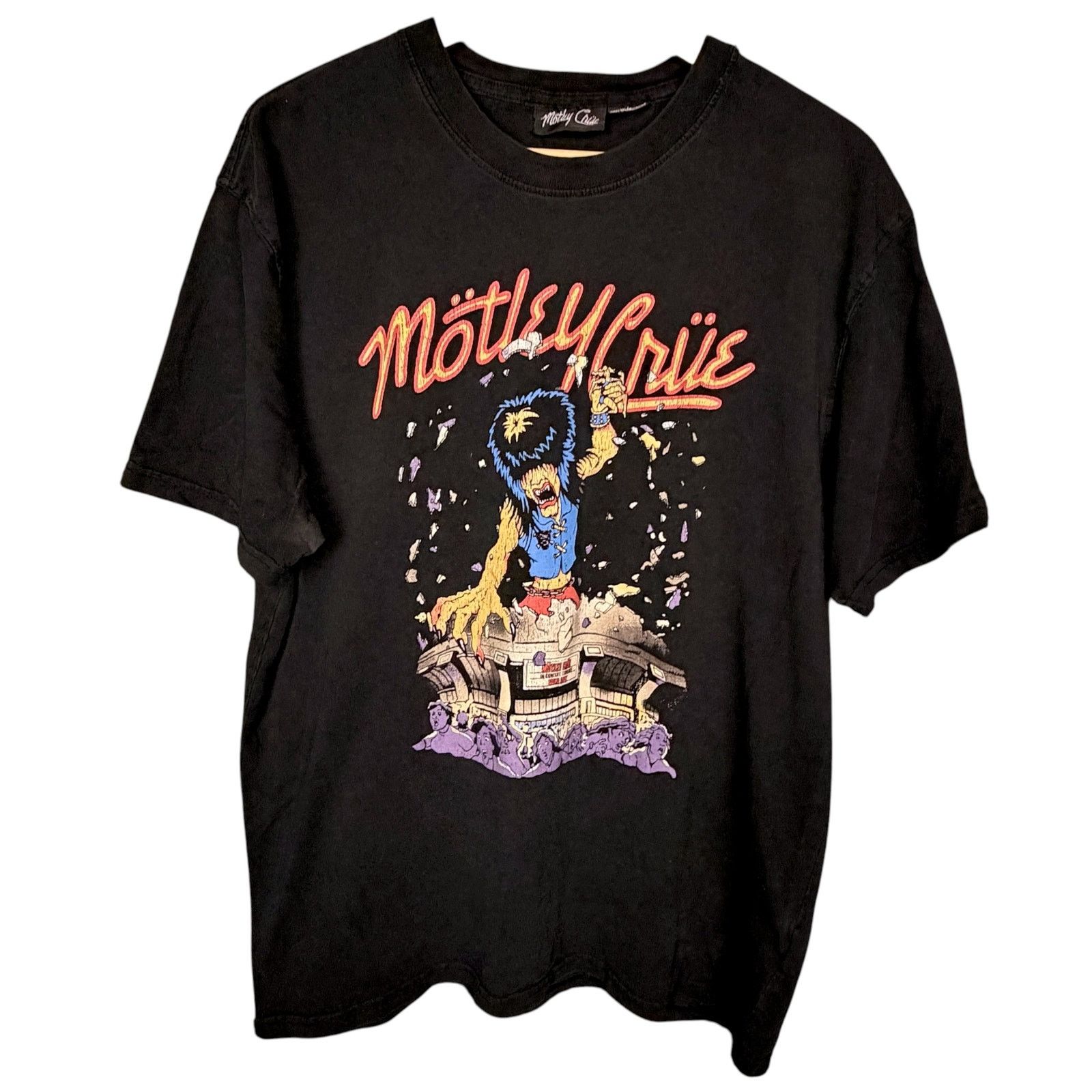 Other Motley Crue Allister King Kong Men's XL Black T-Shirt Band Size US XL / EU 56 / 4 - 3 Thumbnail