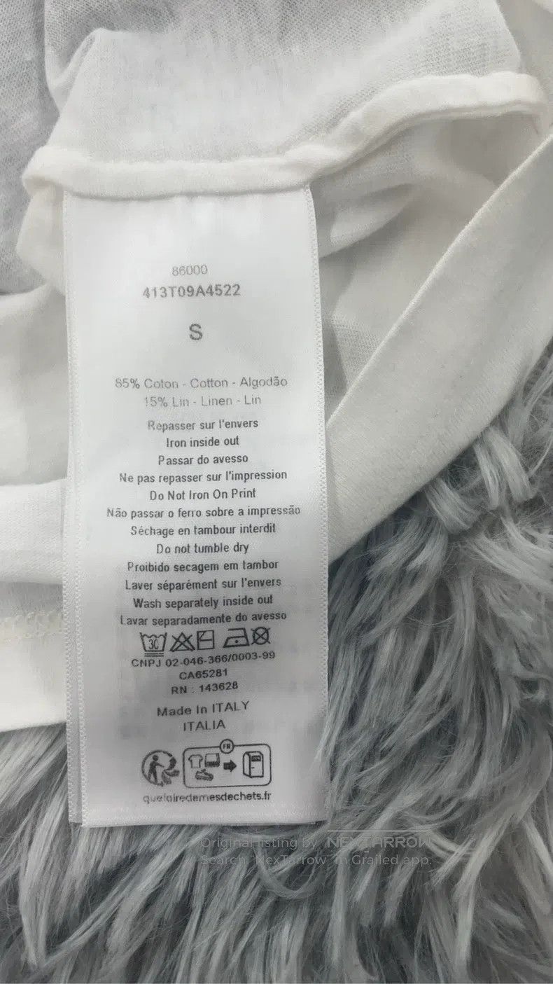 Dior Dior White T-shirt with butterfly print Size S / US 4 / IT 40 - 4 Thumbnail