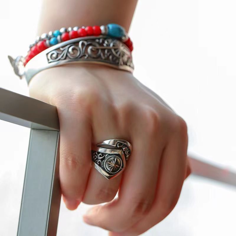 Jewelry Star New Design Jewelry Rings Open Chrome Ring (Size 7-13) Size ONE SIZE - 3 Thumbnail