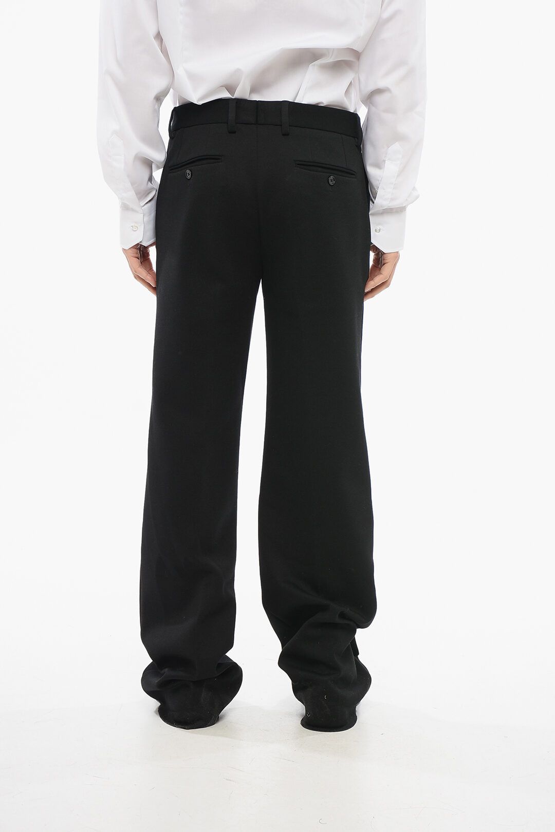 Dolce & Gabbana og1mm0825 Cotton Blend Bootcut Pant in Balck Size US 34 / EU 50 - 4 Thumbnail