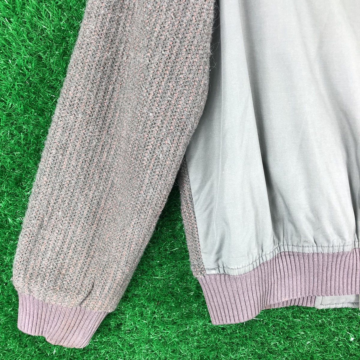 Japanese Brand Vintage 80's Wool Knit Zipper Jacket Workwear Size US S / EU 44-46 / 1 - 6 Thumbnail