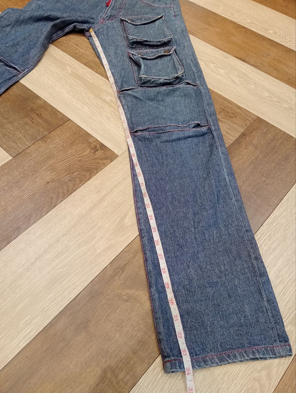 291295=Homme 291295 HOMME JAPAN 7 POCKET DENIM JEANS - SIZE 1 BLUE Size US 29 - 14 Thumbnail