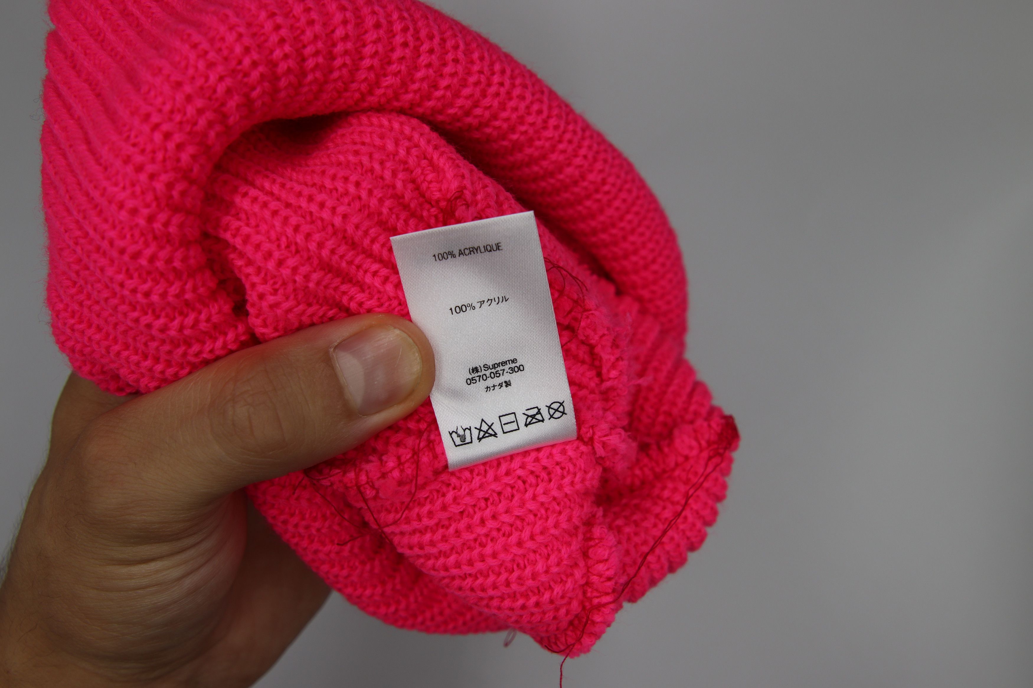 Supreme Defect mixed tissue Supreme Loose Gauge Beanie Pink Size ONE SIZE - 4 Thumbnail