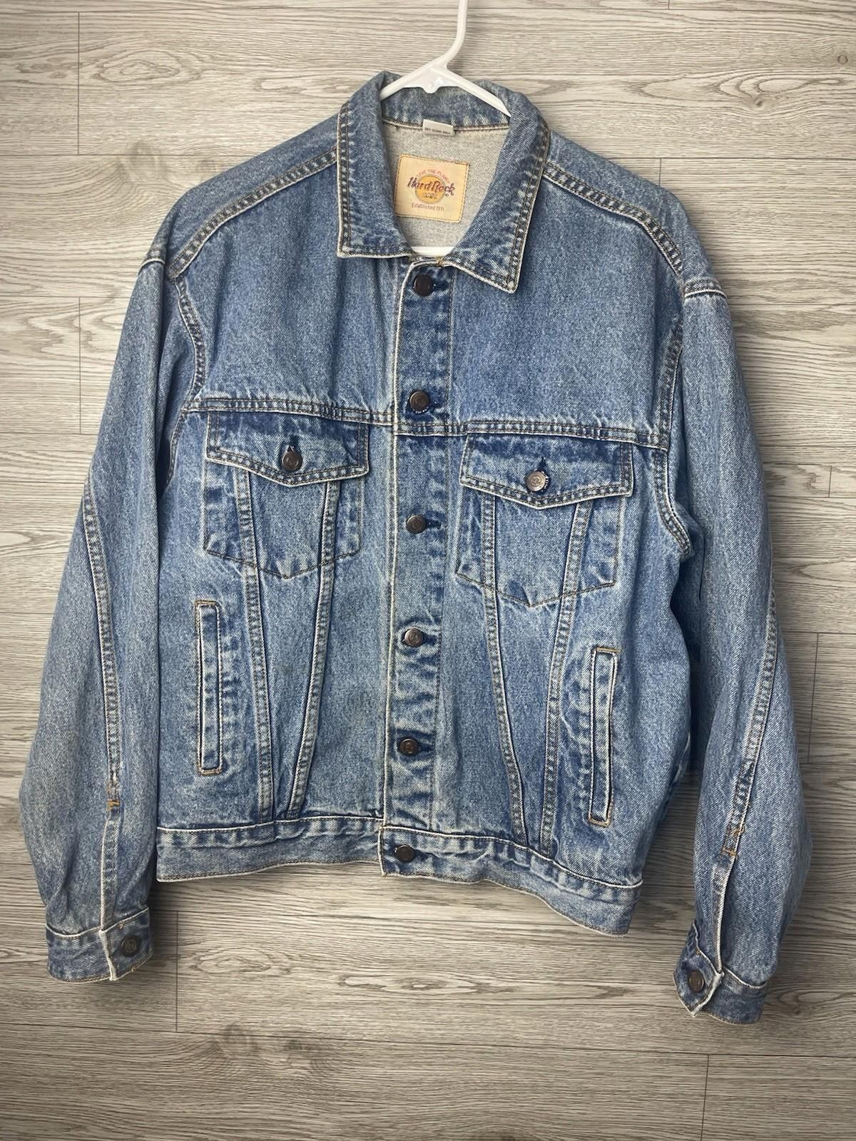 Hard Rock Cafe Vintage Hard Rock Cafe Save the Planet Denim Jacket Size M Size US M / EU 48-50 / 2 - 1 Thumbnail