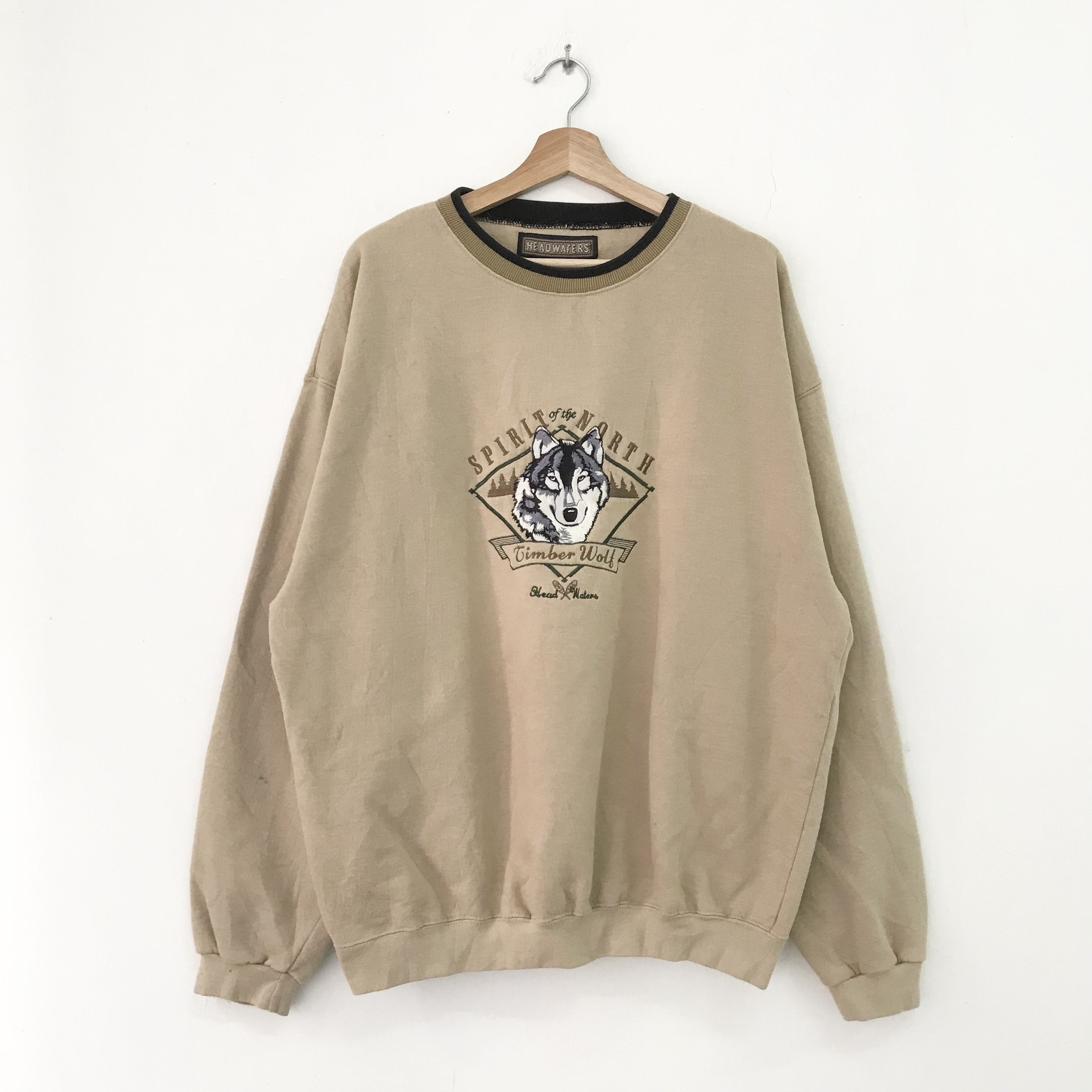 Vintage Vintage North Wolf Hunter Sweatshirt - 416 Size US XL / EU 56 / 4 - 1 Thumbnail