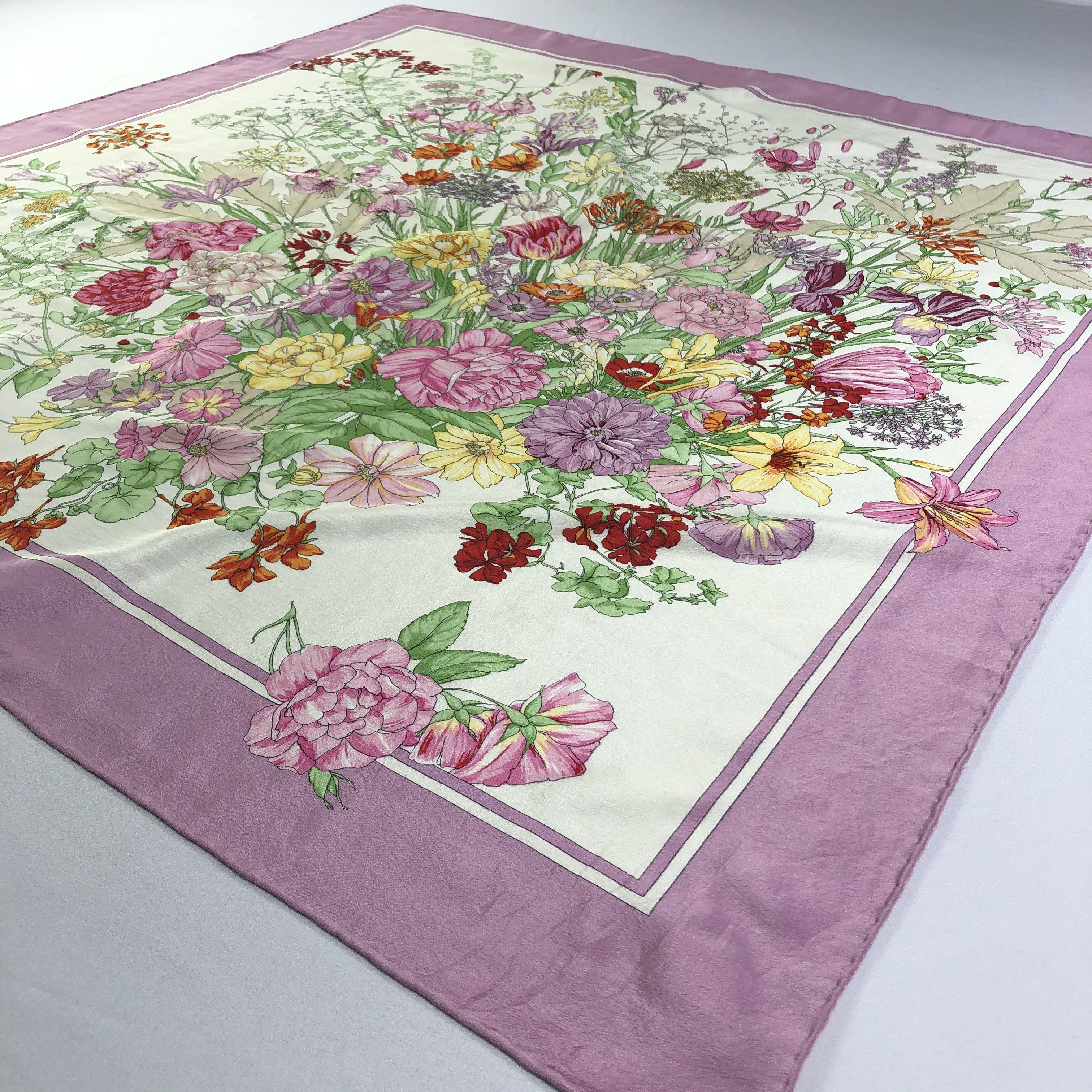 Vintage Vintage Silk Scarf Size ONE SIZE - 3 Thumbnail