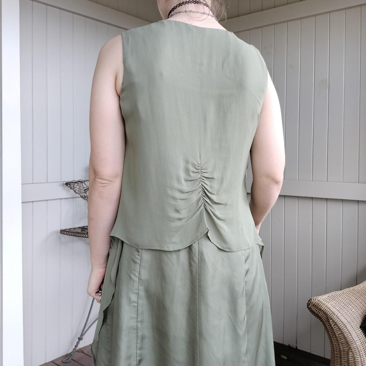 Designer Verge NZ Dress Midi A Line Satin Doof Grunge Fairycore Size M / US 6-8 / IT 42-44 - 6 Thumbnail