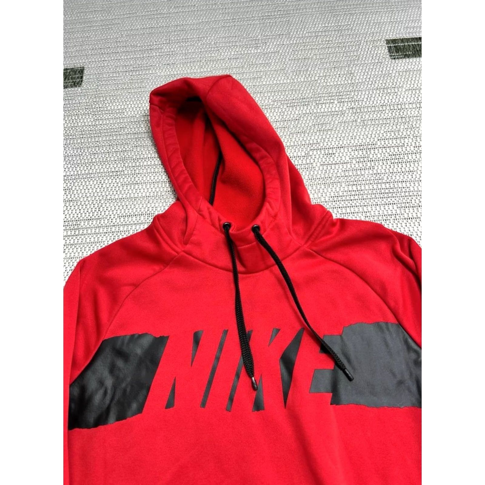 Nike Nike Hoodie Mens Large Red Dri Fit Spellout Logo Fleece Lined Raglan Sleeve Size US L / EU 52-54 / 3 - 3 Thumbnail