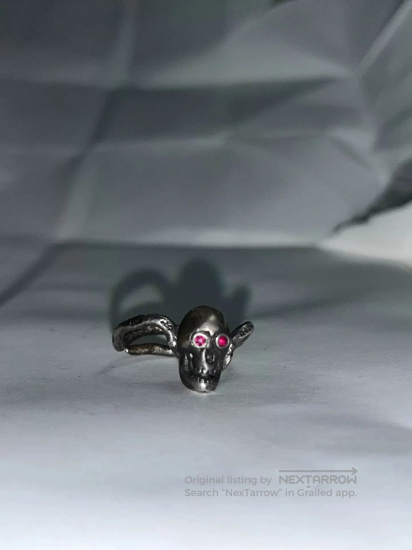 Share Spirit Homme Share Spirit Skull Pink Gem Ring. Size ONE SIZE - 1 Thumbnail