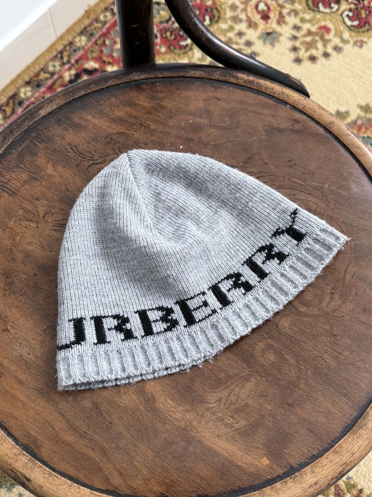 Burberry Burberry Big Logo Beanie Hat Size ONE SIZE - 2 Thumbnail